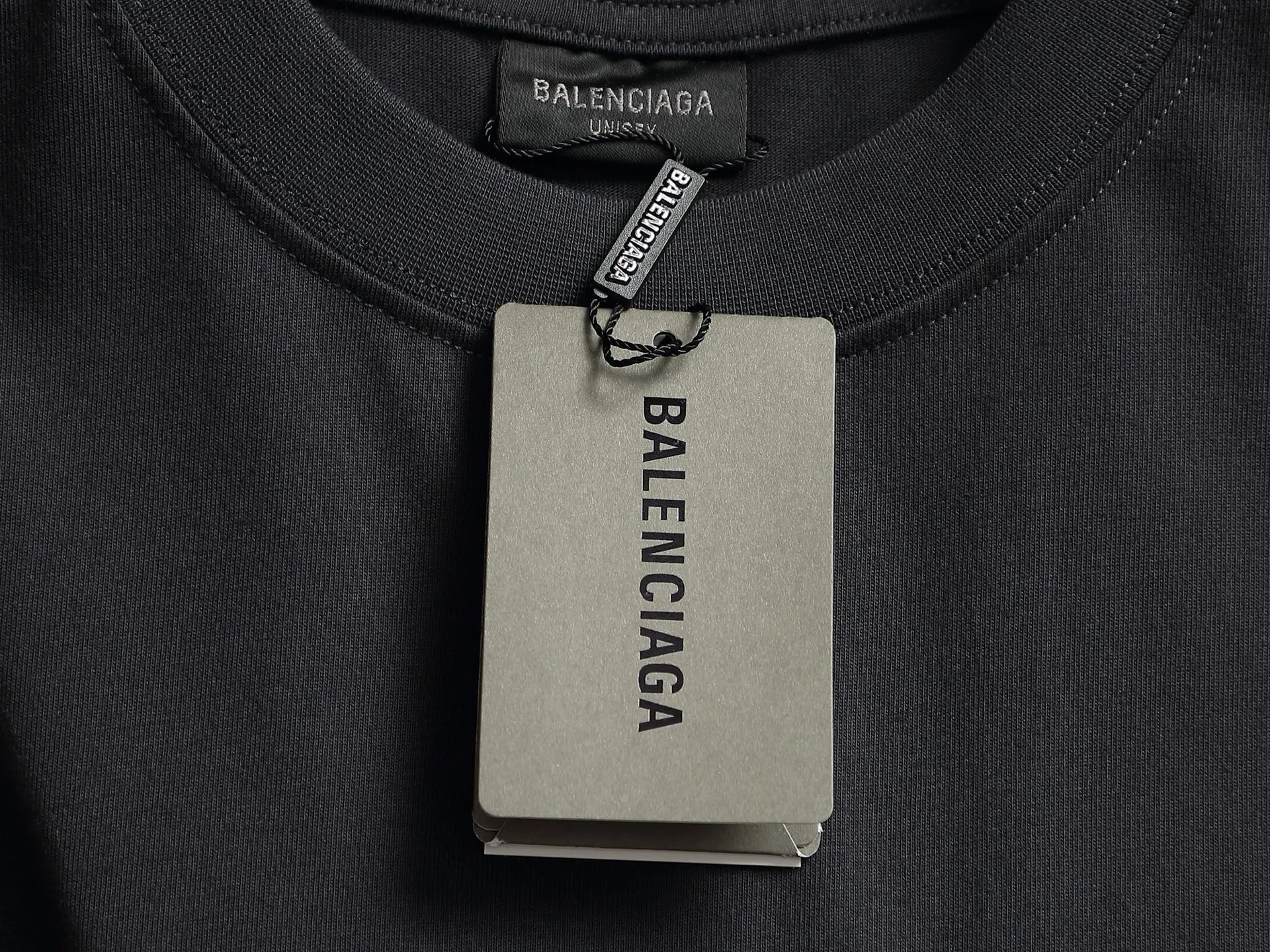 BALENCIAGA 2026 SCHOOL Logo ， Retro Same Style T 320 Versatile : Black Size：XS S M L